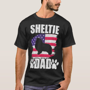Camiseta Shelly Pai Dog Lover American Flag