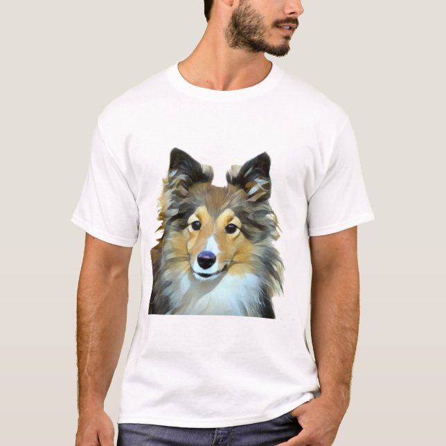 Camiseta Sheltie Collie Herd (Frente)
