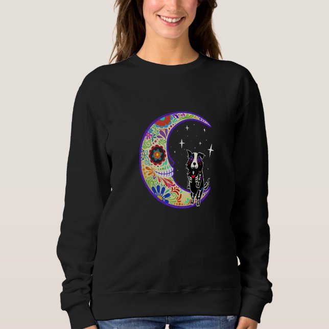 Camiseta Sheltie Dia De Los Muertos Esqueleto (Frente)
