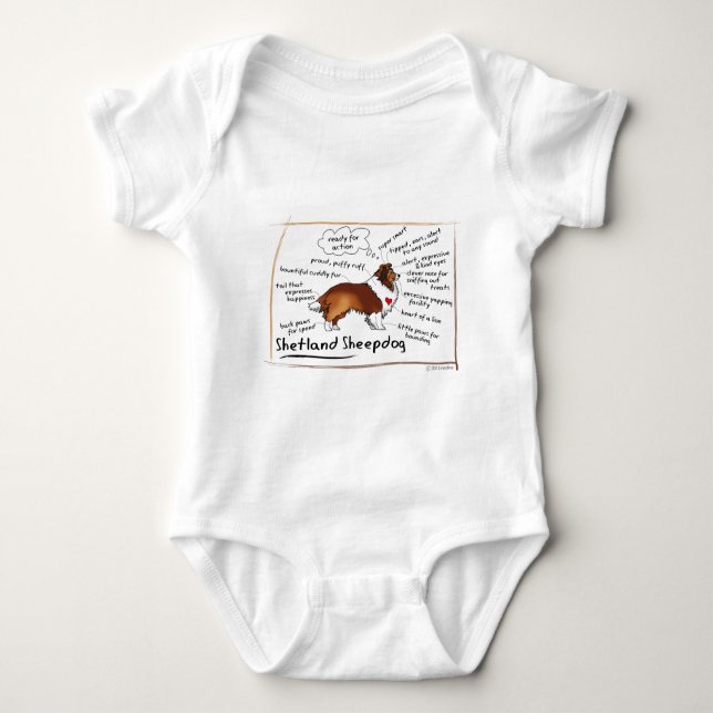 Camiseta Sheltie do Sable (Frente)