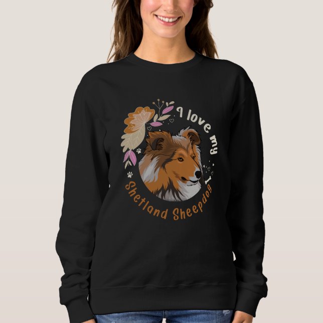Camiseta Sheltie Dog Shetland Sheepdog Idea (Frente)