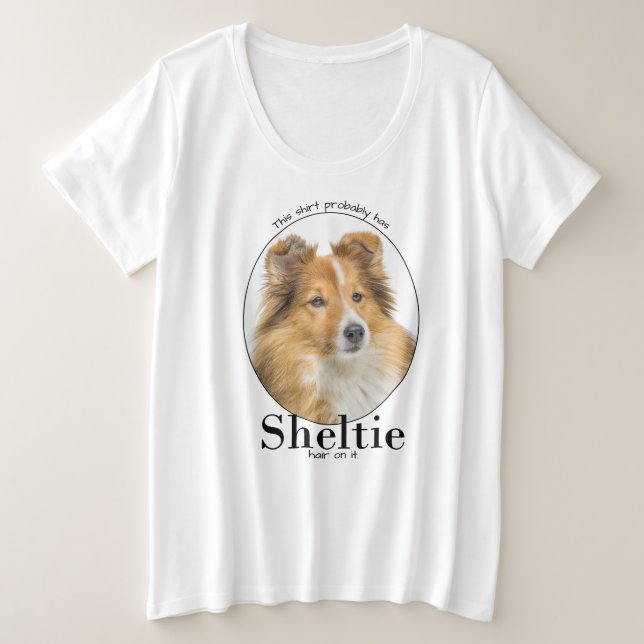 Camiseta Sheltie Hair (Frente do Design)