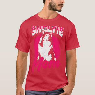 Camiseta Sheltie Mãe Cão Shetland Sheepdog Gift