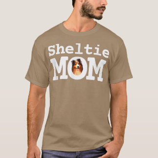 Camiseta Sheltie Mãe Cute Shetland Sheepdog