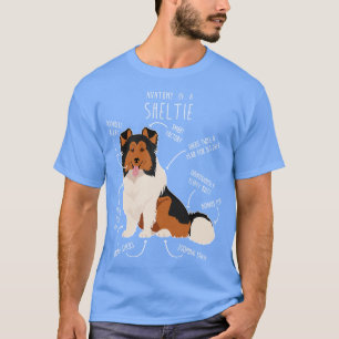 Camiseta Sheltie Shetland Sheepdog Anatomia 1