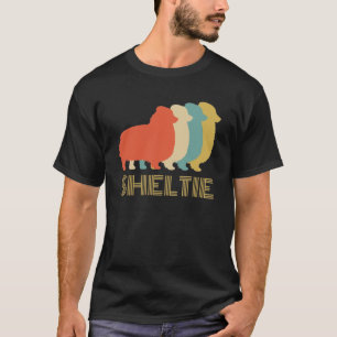 Camiseta Sheltie Shetland Sheepdog Breed Dog Vintage