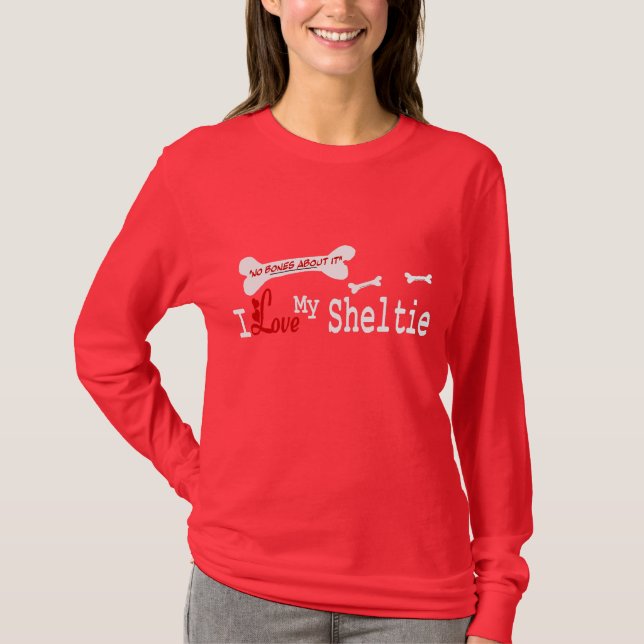 Camiseta Sheltie Shetland Sheepdog Gifs (Frente)