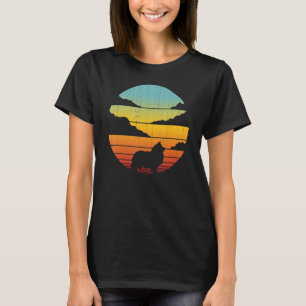 Camiseta Sheltie Shetland Sheepdog Retro Vintage 60s 70s Su