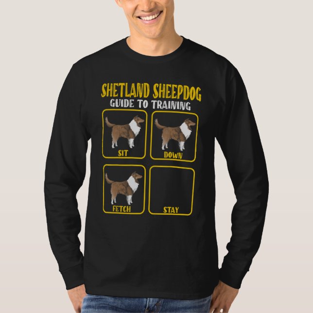 Camiseta Sheltie shetland sheepdog traning guide Sheltie Mo (Frente)
