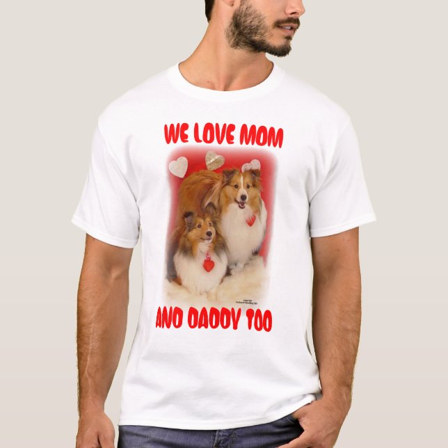 CAMISETA SHELTIES DE AMOR (Frente)