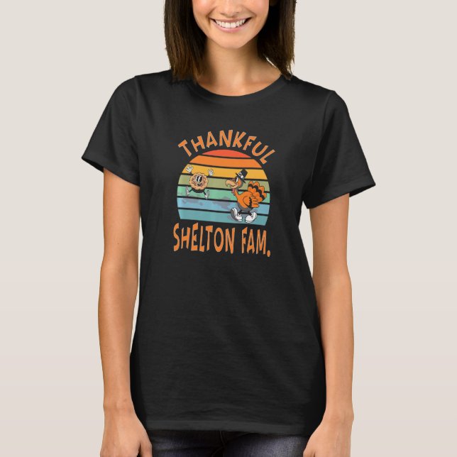 Camiseta Shelton Family  Thanksgiving Reunion Party (Frente)