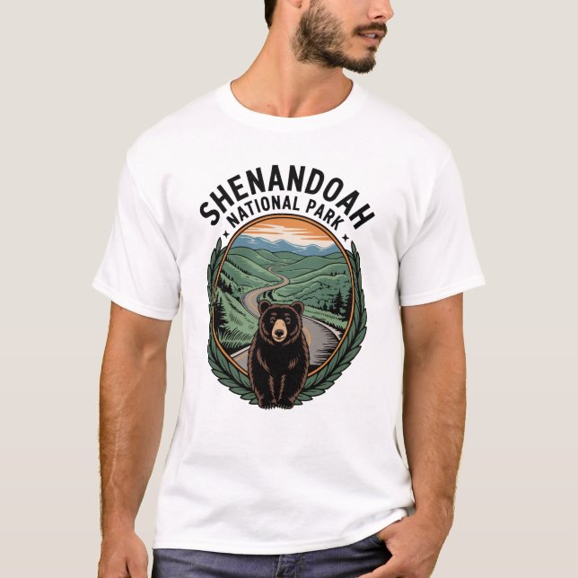 Camiseta Shenandoah National Park Bear (Frente)