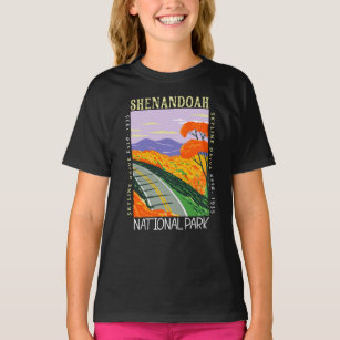 Camiseta Shenandoah National Park Skyline Drive, em desgost