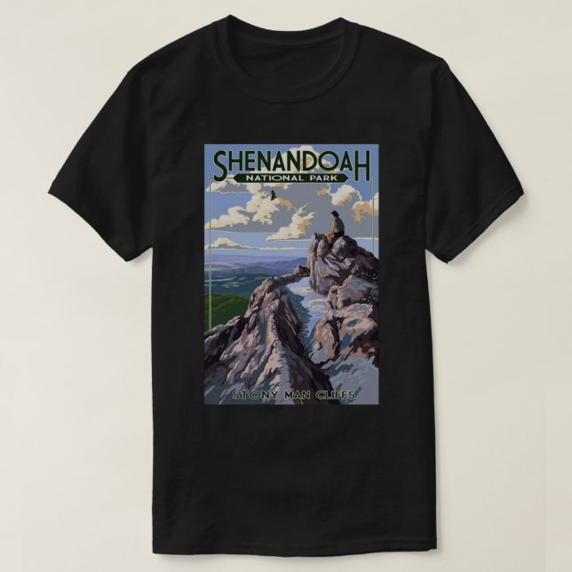 Camiseta Shenandoah National Park Virginia USA - Stony Man (Frente do Design)