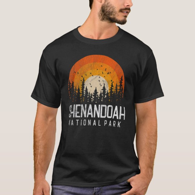 Camiseta Shenandoah US National Park Virginia Vintage Retro (Frente)