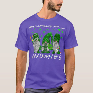 Camiseta Shenanigans Com Meu Dia de São Patrício De Gnomos