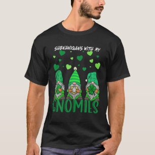 Camiseta Shenanigans Com Meu Gnomo De Dia de São Patrício