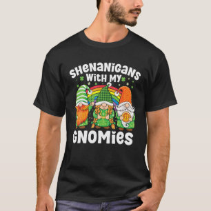 Camiseta Shenanigans Com Meu Gnomo De Dia de São Patrício