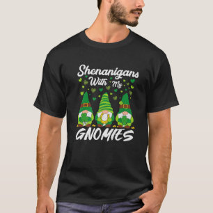 Camiseta Shenanigans Com Meu Gnomo De Dia de São Patrício