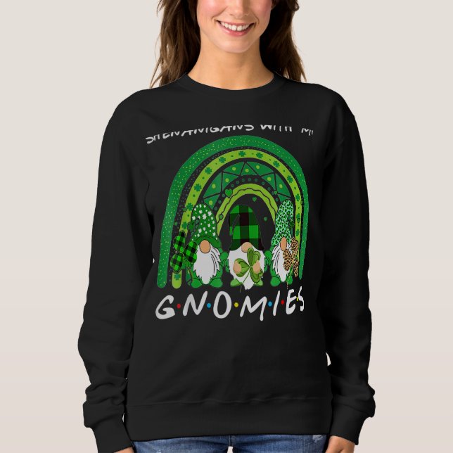 Camiseta Shenanigans Com Meu Gnomo De Dia de São Patrício (Frente)