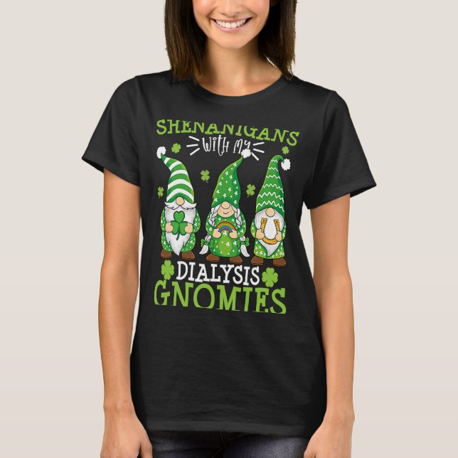 Camiseta Shenanigans Com Meus Gnomos De Diálise São Patrick (Frente)