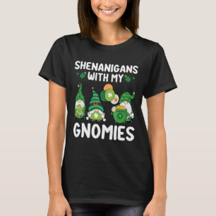 Camiseta Shenanigans Com Meus Gnomos Felizes São Patricinho