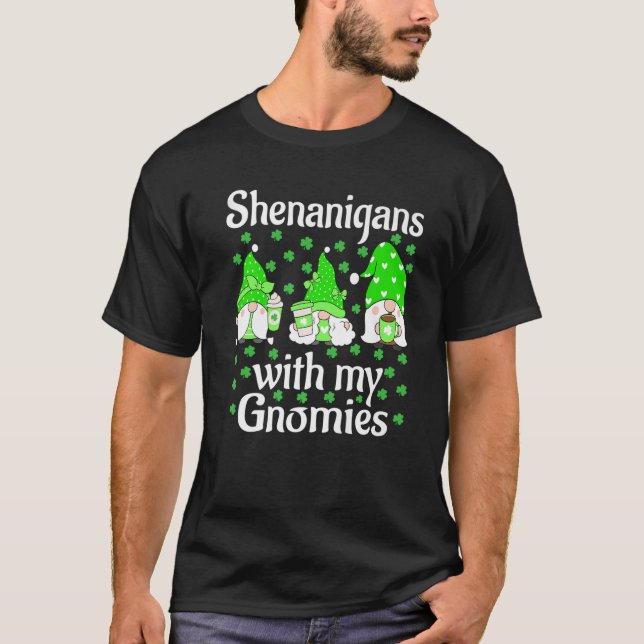 Camiseta Shenanigans Com Minha Coroa De Dia de São Patrício (Frente)