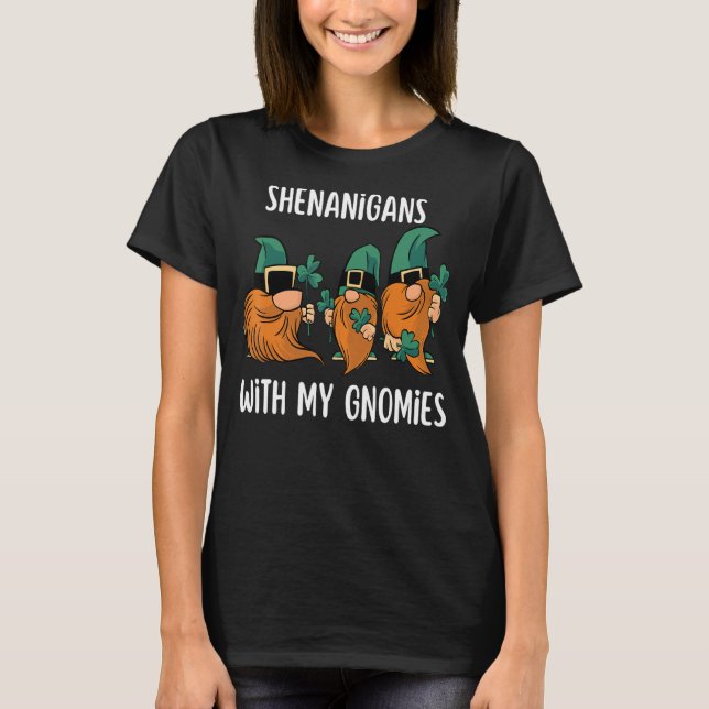 Camiseta Shenanigans Com Minha Rua De Gnomos Gnomo Do Dia D (Frente)