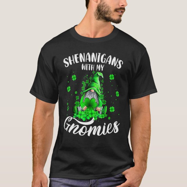Camiseta Shenanigans Com Minha Rua De Gnomos Gnomo Do Dia D (Frente)