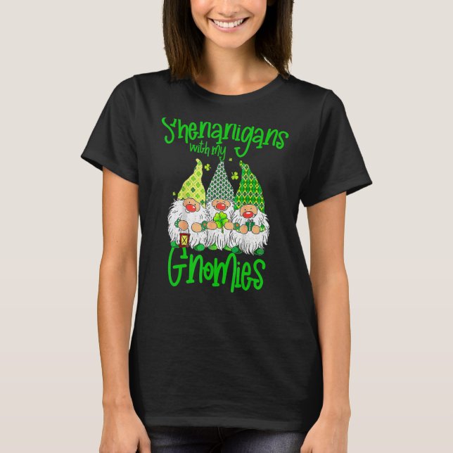 Camiseta Shenanigans Com Minha Rua De Gnomos Gnomo Do Dia D (Frente)