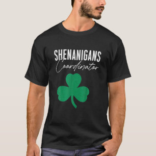 Camiseta Shenanigans Coordenador Funny Dia de São Patrício 