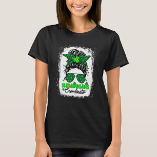 Camiseta Shenanigans Coordenador Messy Bun Teacher Rua Patr