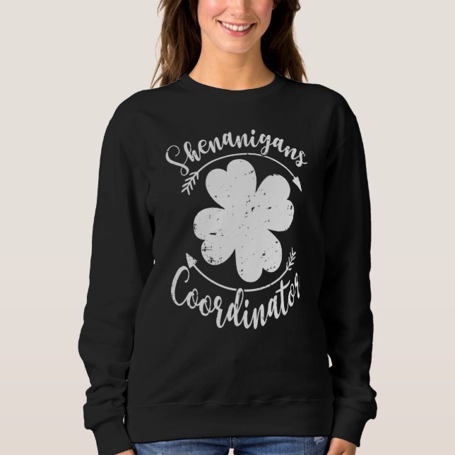 Camiseta Shenanigans Coordinator Funny Teacher St Patrick's (Frente)