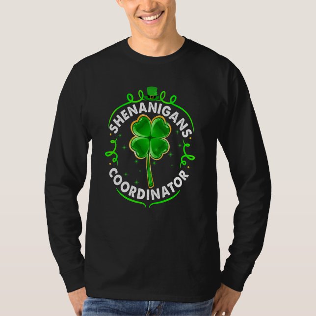 Camiseta Shenanigans Coordinator St Patricks Day Men Women  (Frente)