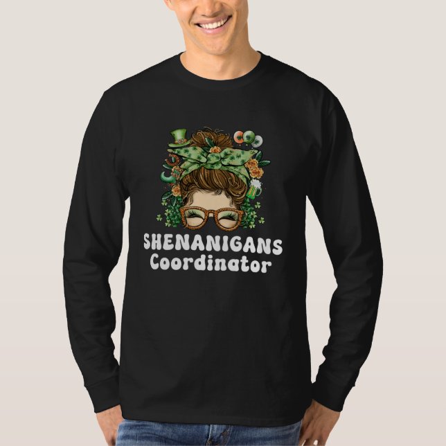 Camiseta Shenanigans Coordinator  St Patricks Day Shenaniga (Frente)