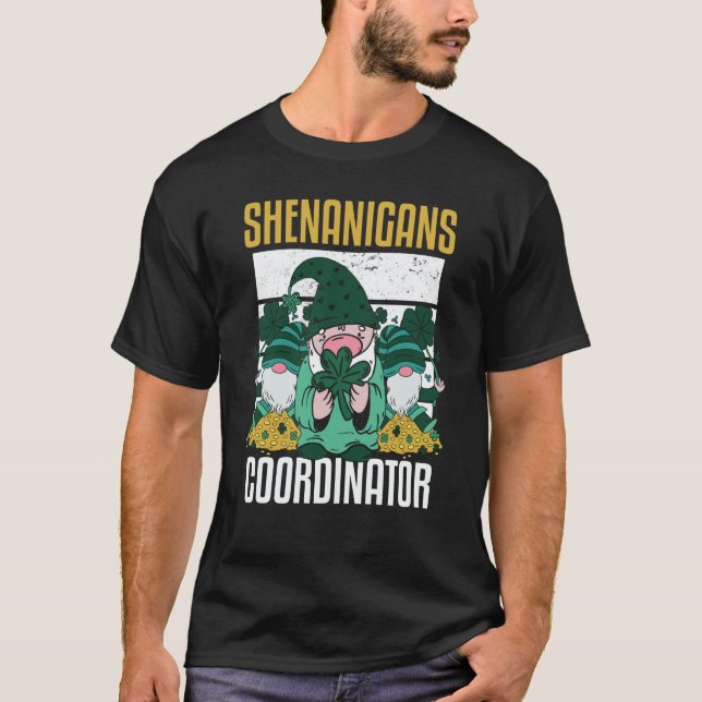 Camiseta Shenanigans Coordinator St Patricks Day Teacher (Frente)