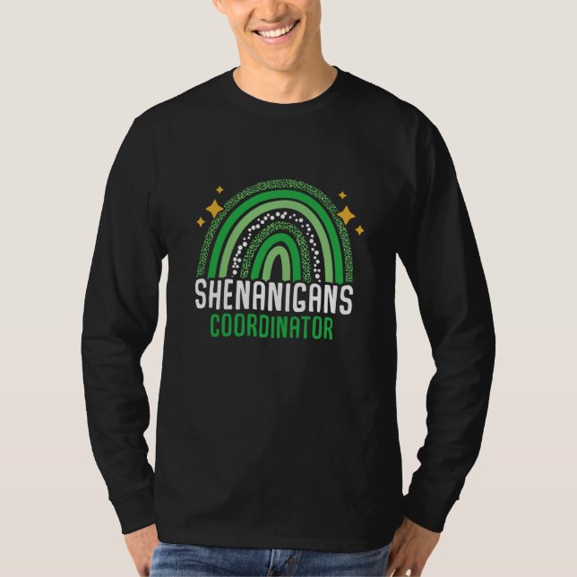 Camiseta Shenanigans Coordinator St Patrick's Day Teacher   (Frente)