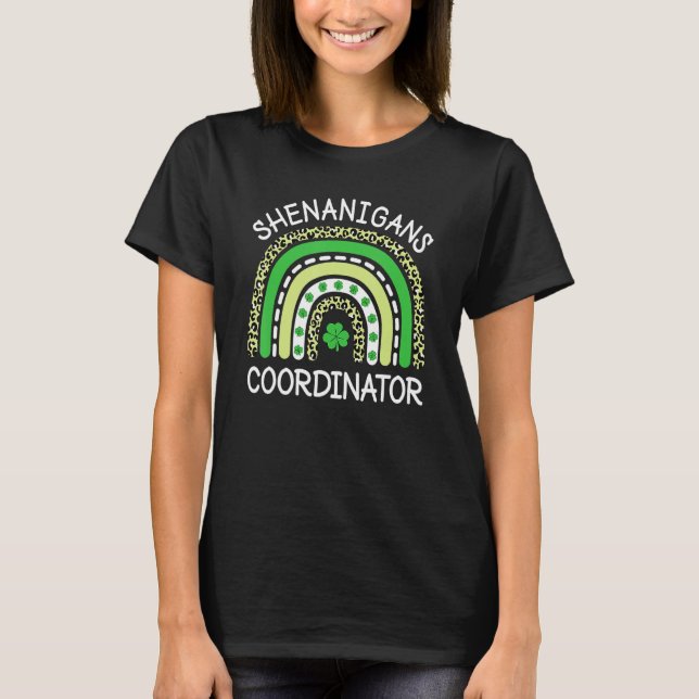 Camiseta Shenanigans Coordinator Teachers St Patricks Day R (Frente)