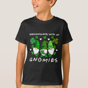 Camiseta Shenanigans Dia de São Patrício Gnomos Family Boys
