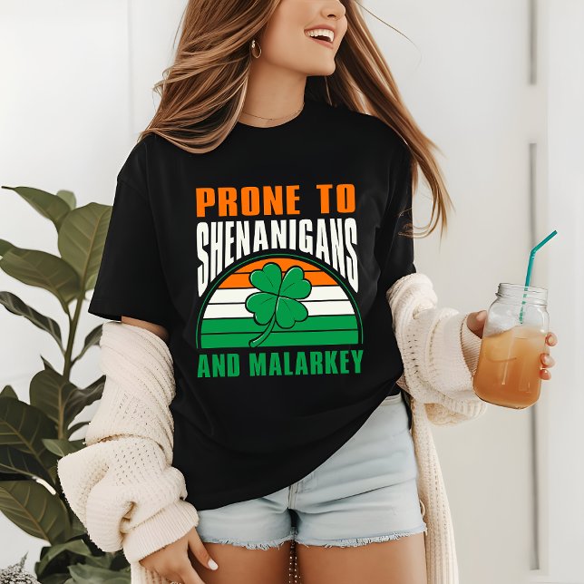 Camiseta Shenanigans E Dia de São Patrício Malarkey Funny (Criador carregado)