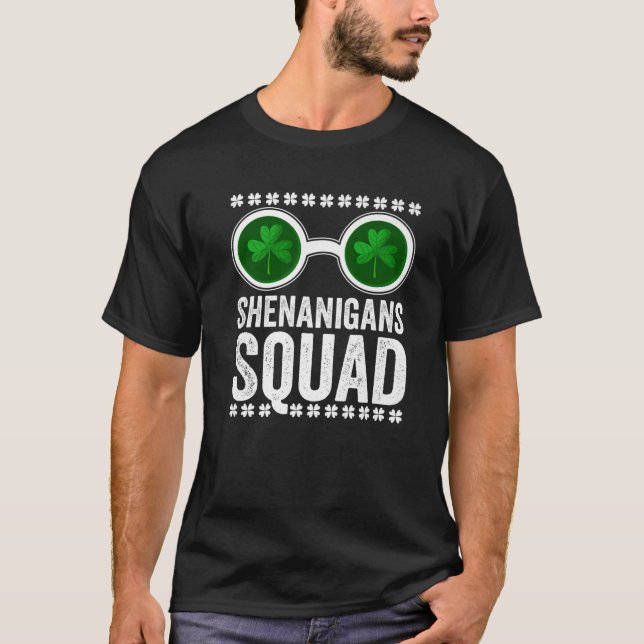 Camiseta Shenanigans Esquadrão Ruas Engraçadas. Dia dos Pat (Frente)