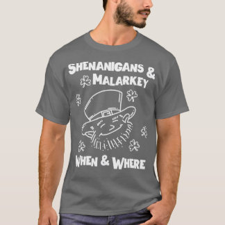 Camiseta Shenanigans Malarkey St Patricks Dias