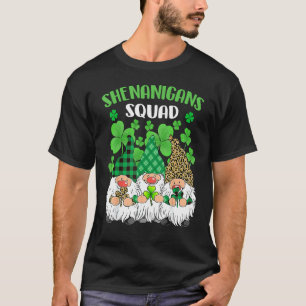 Camiseta Shenanigans Squad Dia de São Patrício Gnomos Green