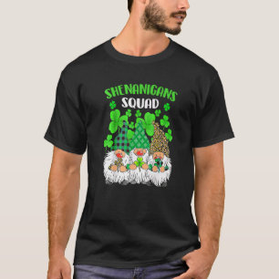 Camiseta Shenanigans Squad Dia de São Patrício Gnomos Green