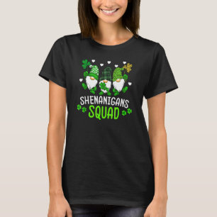 Camiseta Shenanigans Squad Dia de São Patrício Gnomos Green