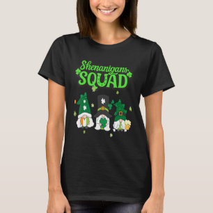 Camiseta Shenanigans Squad Dia de São Patrício Gnomos Green