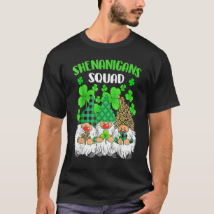 Camiseta Shenanigans Squad Dia de São Patrício Gnomos Green