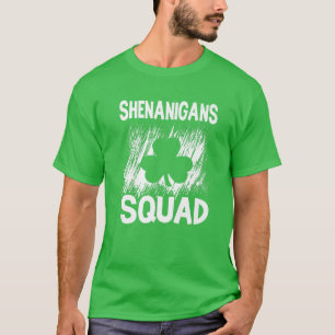 Camiseta Shenanigans Squad Dia de São Patrício Irlandês Sof
