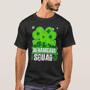 Camiseta Shenanigans Squad Dia de São Patrício Shamrock C