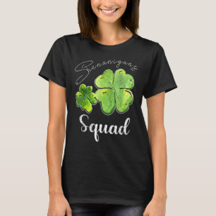 Camiseta Shenanigans Squad Dia de São Patrício Shamrock C